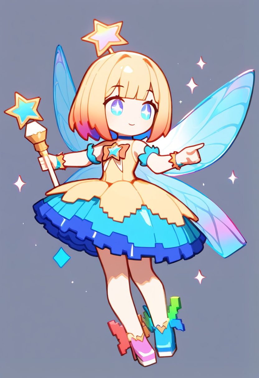 Colorful Roblox character in dynamic jumping pose
